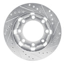 R1 75-93 Dodge W200 Front Drilled & Slotted Silver Brake Rotor Set