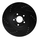 R1 09-12 Subaru Impreza Front & Rear Drill/Slot Black Rotors w/Optimum Pads