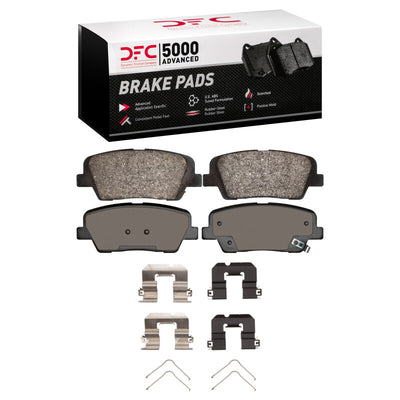 DFC 18-22 Genesis G70 Rear Drilled & Slotted Geoperformance Rotors 5000 Advanced Pads w/Hardware