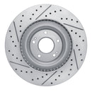 R1 19-22 Hyundai Veloster N Front Right Drilled & Slotted Geo-Carbon Rotor