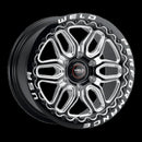 Weld Racing 17x10 Laguna 6 Drag Beadlock 6x139.7 ET25 BS6.48 Gloss BLK MIL DIA 106.1