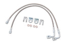 Zone Offroad 07-18 Jeep Wrangler JK Front 4-6in Stainless Brake Lines
