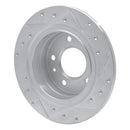 R1 88-91 BMW M3 Rear Left Drilled & Slotted Silver Brake Rotor