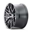 Touren 3291 TR91 20x9 / 6x120 BP / 30mm Offset / 66.9mm Hub Matte Black Brushed w/ Dark Wheel