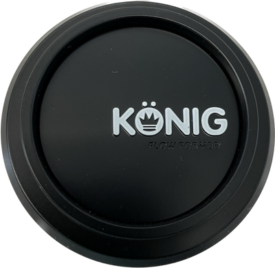 Konig Flow Formed Pop-in Center Cap - Heliogram/Neoform Black