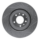 R1 04-11 Mazda RX-8 Front & Rear Drilled & Slotted Silver Brake Rotor Set