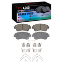 DFC 92-96 Lexus ES300 Front Geospec Rotors w/4000 HybriDynamic Brake Pads w/Hardware