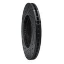 R1 07-20 Acura MDX Front Right Drilled & Slotted Black Brake Rotor
