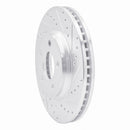 R1 05-05 Buick Park Avenue Front Right Drilled & Slotted Silver Brake Rotor