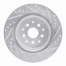 R1 93-98 Toyota Supra Rear Drilled & Slotted Silver Brake Rotor Set