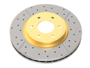 DBA 11-16 Nissan Patrol (Y62) 5.6L Street Series Drilled & Slotted Front Rotor w/Gold Hat