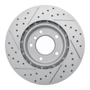 R1 95-02 BMW M3 Left Front Drilled & Slotted Geo-Carbon Rotor