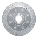 R1 92-02 Chevrolet C1500 Suburban Front Right Drilled & Slotted Silver Brake Rotor