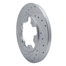 R1 20-25 Ford Transit-250 Front & Rear Drilled & Slotted Silver Brake Rotor Set