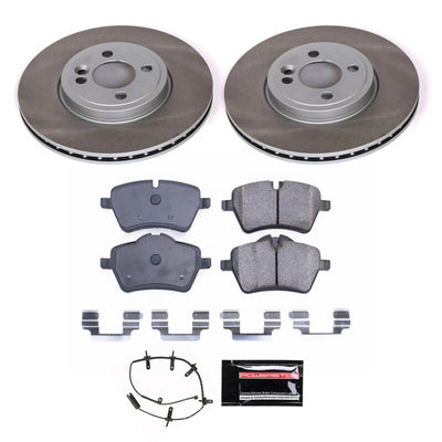 Power Stop 07-08 Mini Cooper Front and Rear Semi-Coated Rotor Kit