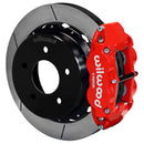 Wilwood 88-98 Chevy Silverado Superlite 4R 12.88x1.10in GT Slotted Rear Drum to Disc Conv. - Red