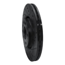 R1 99-10 Chevrolet ASTRA (Mexico) Front Right Drilled & Slotted Black Brake Rotor