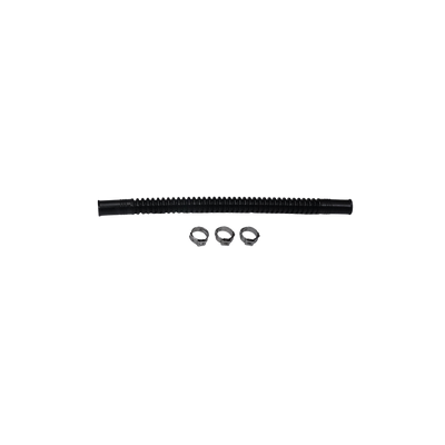 DeatschWerks Convoluted Tubing 200mm Length x 8mm ID Side 1 x 8mm ID Side 2 - Black