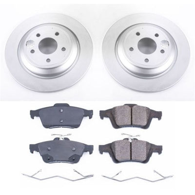 Power Stop 16-18 Ford Focus Front & Rear Z17 Evolution Geomet Coated Brake Kit