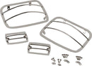 Kentrol 87-95 Jeep Wrangler YJ Light Guard Set 4 Pieces - Polished Silver