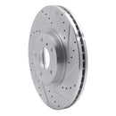 R1 03-19 Infiniti FX35 Front & Rear Drilled & Slotted Silver Brake Rotor Set