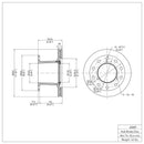 DFC 06-12 Workhorse W42 (9400-14500lb GVW) Rear Brake Rotor