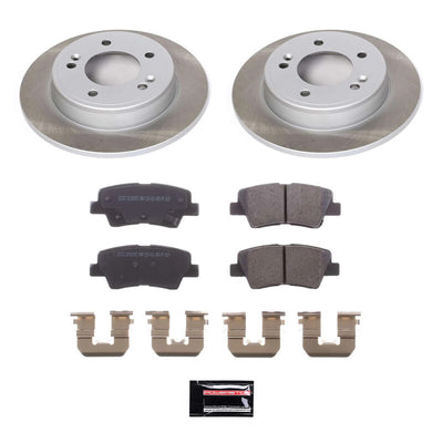 Power Stop 17-19 Kia Soul Front and Rear Semi-Coated Rotor Kit