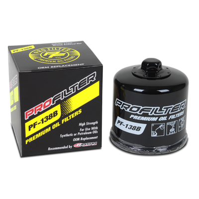 ProFilter Aprilia/Arctic Cat/Kawasaki/Suzuki Spin-On/Black/Various Performance Oil Filter