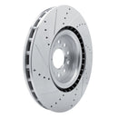 R1 17-25 Acura Integra Front & Rear Drilled & Slotted Silver Brake Rotor Set