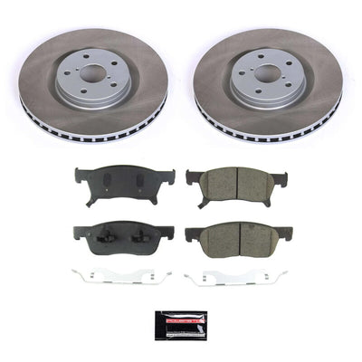 Power Stop 19-20 Subaru Ascent Front and Rear Semi-Coated Rotor Kit