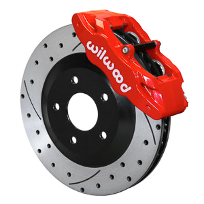 Wilwood 05-13 C6 Corvette Base SLC56 Front Rotor & Brake Kit - Red