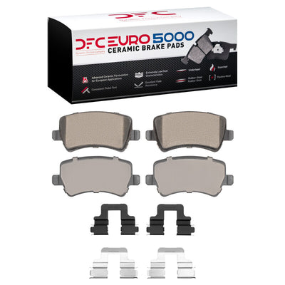DFC 07-18 Land Rover Range Rover Evoque Rear Euro 5000 Ceramic Brake Pads and Hardware Kit