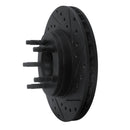 R1 95-97 Ford Ranger (USA/Canada) Front Right Drilled & Slotted Black Brake Rotor