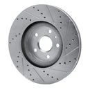 R1 13-19 Buick Regal Front Drilled & Slotted Silver Brake Rotor Set