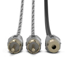 DS18 Level 3 RCA Wire Y Connector 1 Male to 2 Female Black