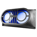 DS18 TJ/JK/JKU/JL/JLU Tailgate Enclosure w/ 1 JBASS/2 PSW10.4D/1 LC-RGB/1 AMPKIT4/1 SXE-2500.1D/BK
