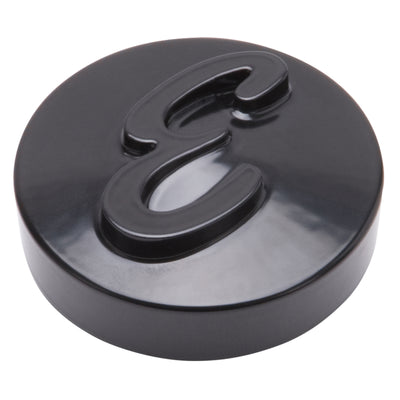 Edelbrock E Logo Black Anodized Nut for Pro-Flo Universal 14in Round Air Cleaners