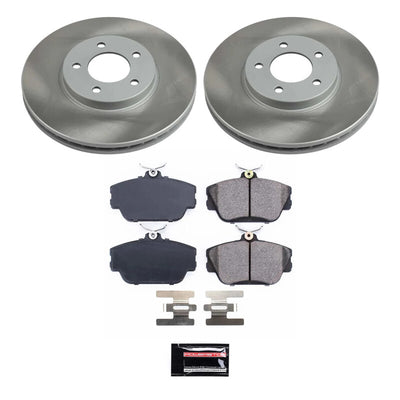 Power Stop 96-99 Ford Taurus Front and Rear Semi-Coated Rotor Kit