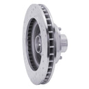 R1 1969-1973 Chrysler New Yorker Front Right Drilled & Slotted Silver Brake Rotor