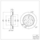 DFC 88-96 Chevrolet Corvette Right Front GeoSPEC Coated Rotor