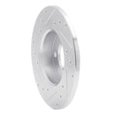 R1 12-19 Fiat 500 Front & Rear Drilled & Slotted Silver Brake Rotor Set