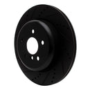 R1 18-25 BMW 430i Front & Rear Drilled & Slotted Black Brake Rotor Set