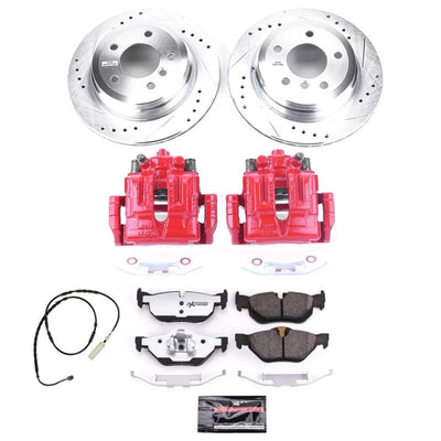 Power Stop 13-15 BMW X1 Front & Rear Z26 Street Warrior Brake Kit w/Calipers