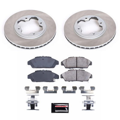 Power Stop 91-93 Honda Accord Front and Rear Semi-Coated Rotor Kit