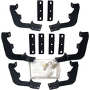 Westin 2015-2018 Chevrolet/GMC Colorado/Canyon Crew Cab Premier Oval Nerf Step Bar Mount Kit - Black