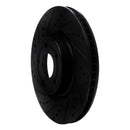 R1 20-25 Ford BRONCO Sport Front Left Drilled & Slotted Black Brake Rotor