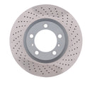 DFC 09-23 Porsche 718 Cayman Right Front Drilled Hi-Carbon Alloy Geomet Coated Rotor