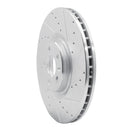 R1 16-25 Polestar Polestar 2 Front Drilled & Slotted Silver Brake Rotor Set
