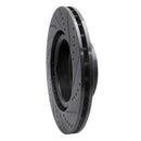 R1 06-12 Land Rover Range Rover Front Left Drilled & Slotted Black Brake Rotor