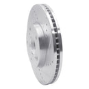 R1 92-06 Lexus ES300 Front Right Drilled & Slotted Silver Brake Rotor